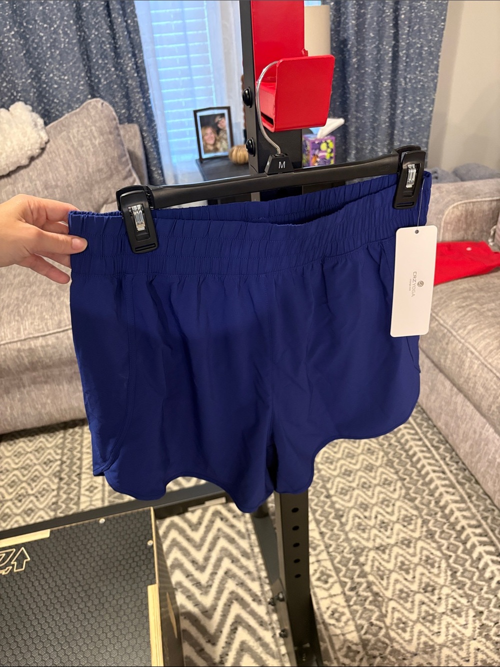 CRZ YOGA Women's Athletic Shorts - Royal Blue